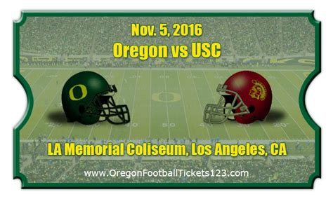 oregon vs usc football tickets